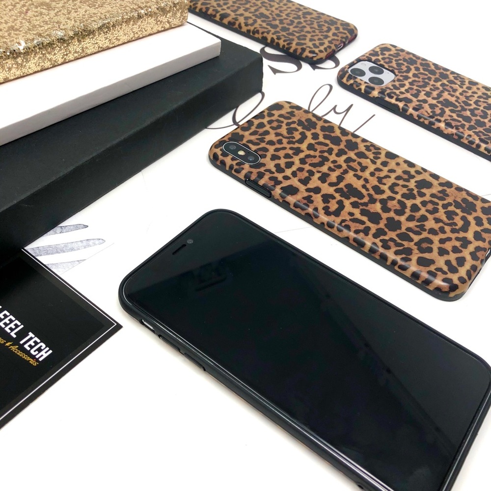 iPhone Brown Leopard Print Case - Picture 4 of 8